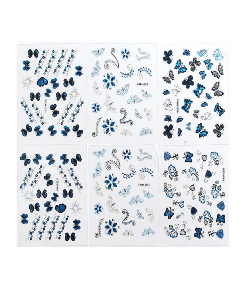 24 Sheets Multi Mix Design Water Nail Art Stickers
