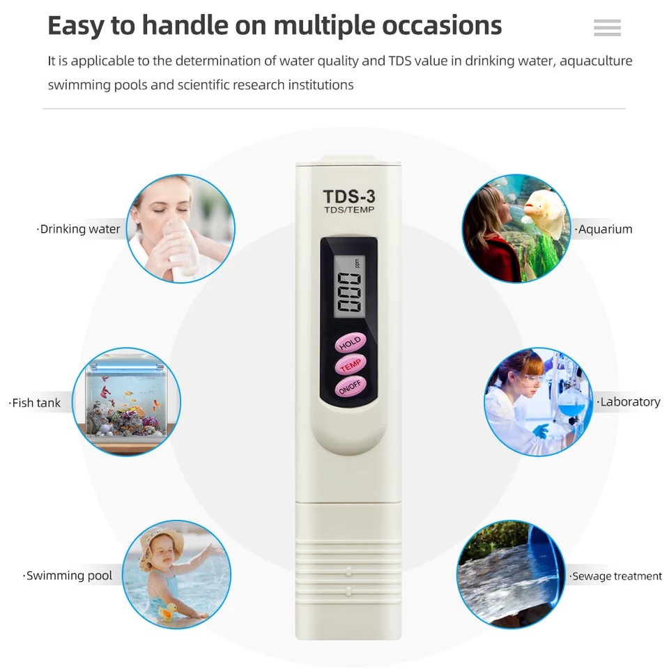 Portable Pen Digital TDS Meter Filter Measuring Water High Quality Purity Tester