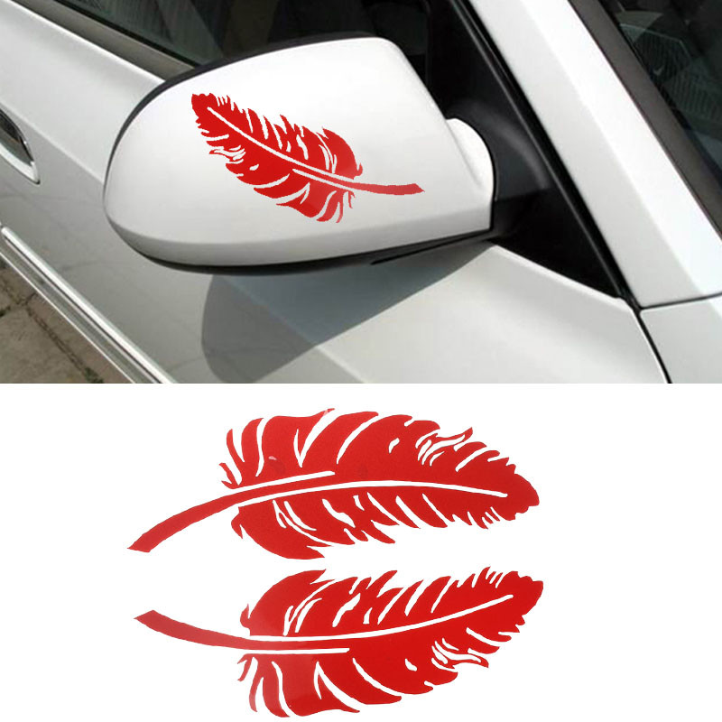 Rear View Mirror Leaf Red