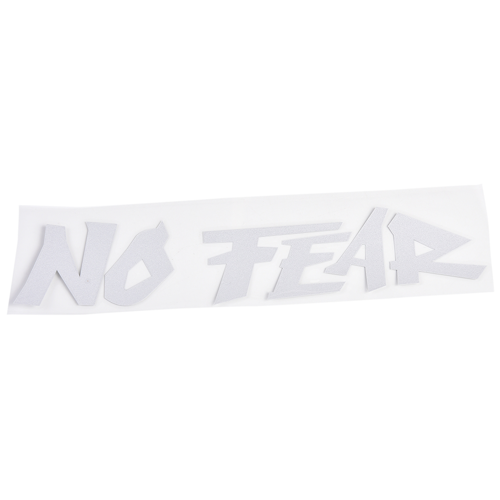 Cool Slogan NO FEAR Car Sticker White