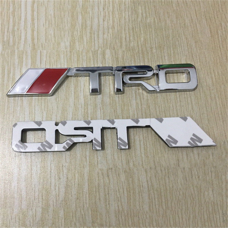 3D Metal TRD Logo Silver