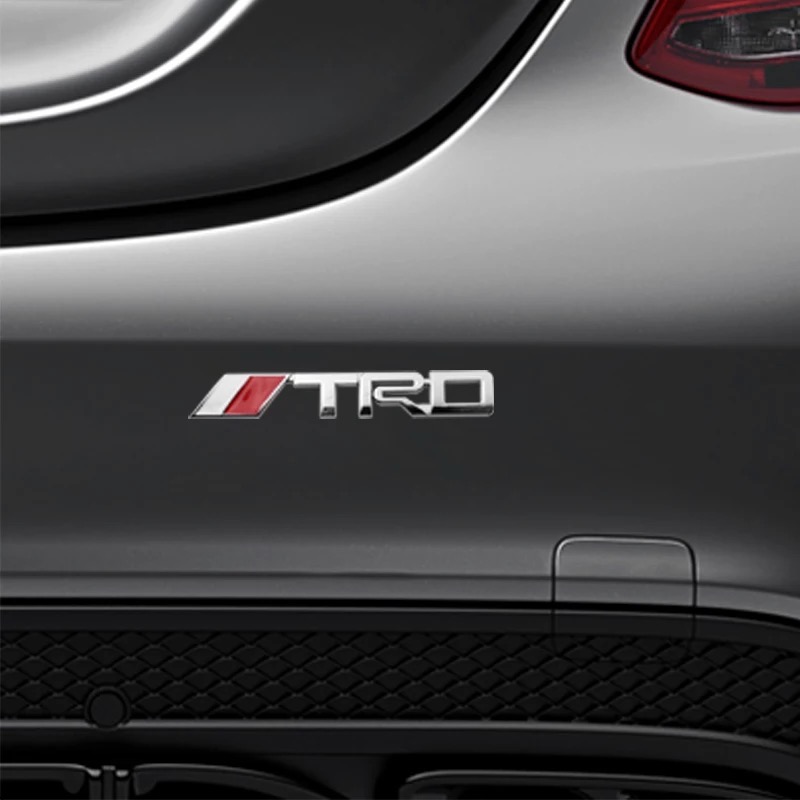 3D Metal TRD Logo Silver