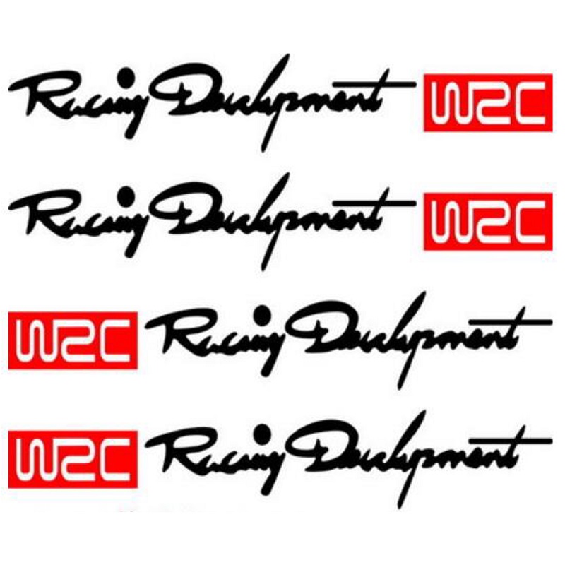 4pcs/set WRC Racing Door Handle Stickers
