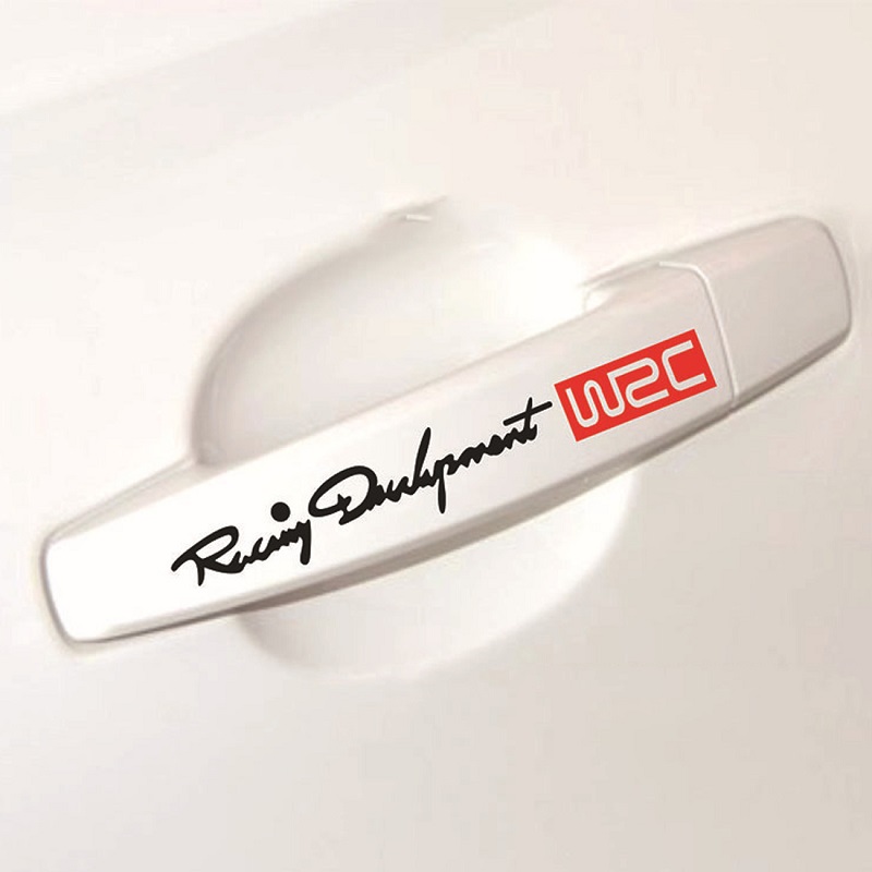 4pcs/set WRC Racing Door Handle Stickers