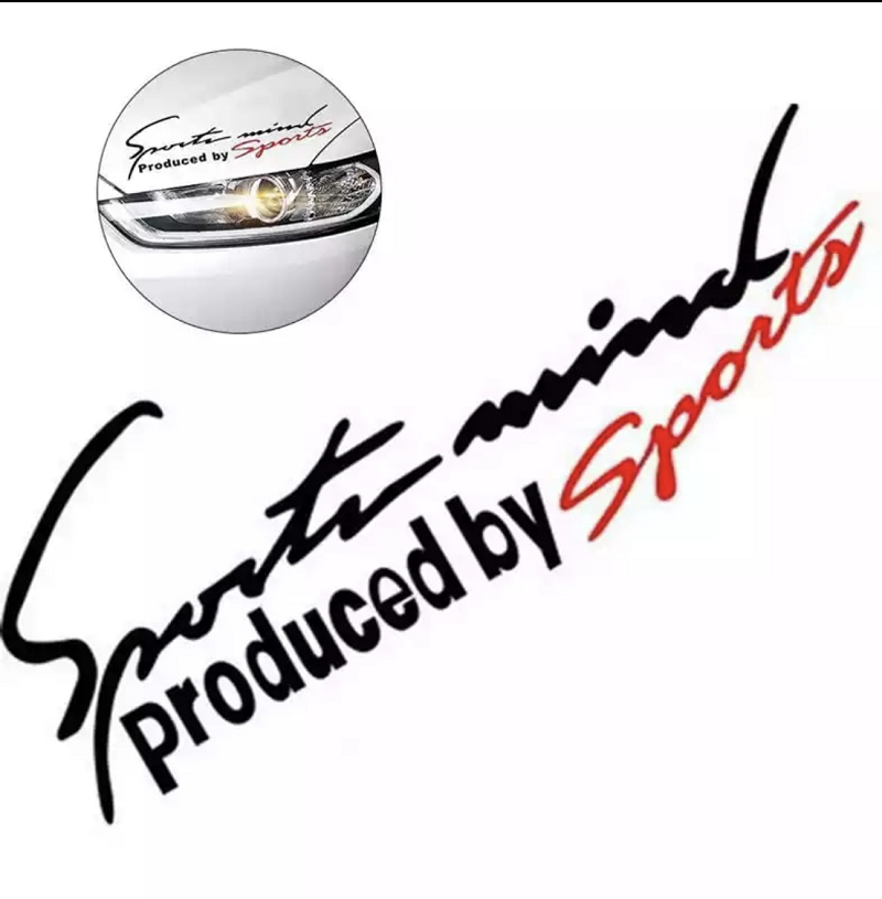 SPORTS MIND Logo Car Stickers