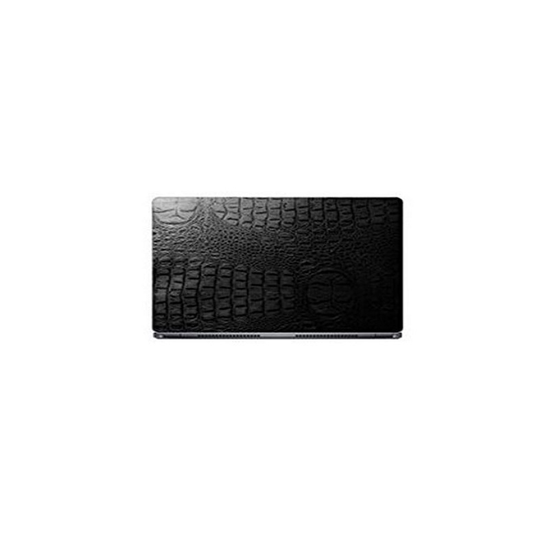 Universal Laptop Back Skin Crocodile Texture - Black