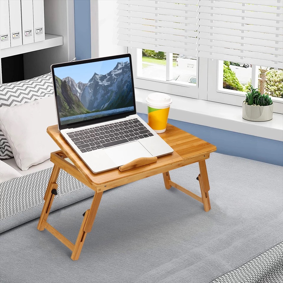 Multipurpose Wooden Laptop Table with Drawer and 2 Cooling Fan