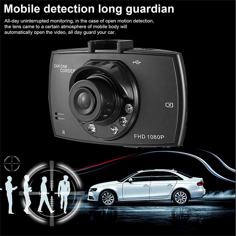 Car DVR Recorder Full HD 1080P Dash Cam Loop Recorder 6 fill lights Clear Night Vision Car Camera Wide Angle 