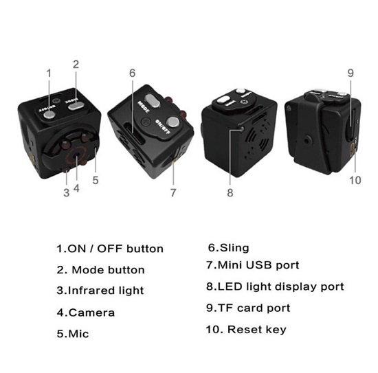 Mini Camera SQ8 Night Vision