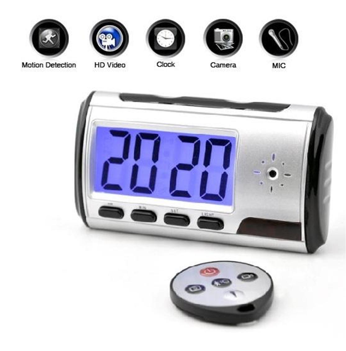 Table Clock Camera With Remote