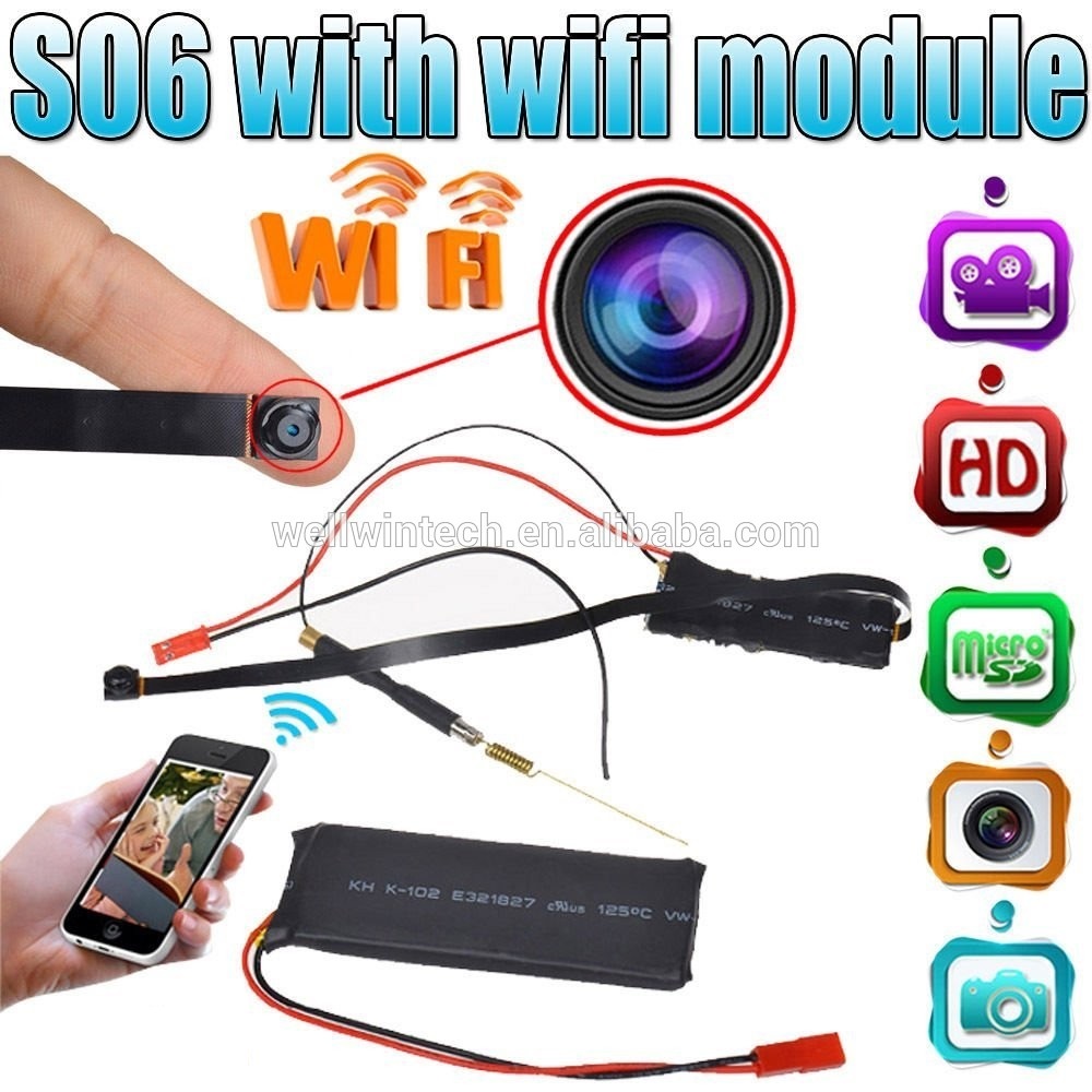 HD WiFi Mini Pin Hole Camera S06 1080p 