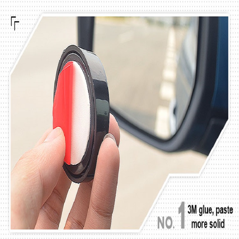 3R 1 Pair Blind Spot Mirrors Vehicle Rear View Wide Angle Round Convex Mirror