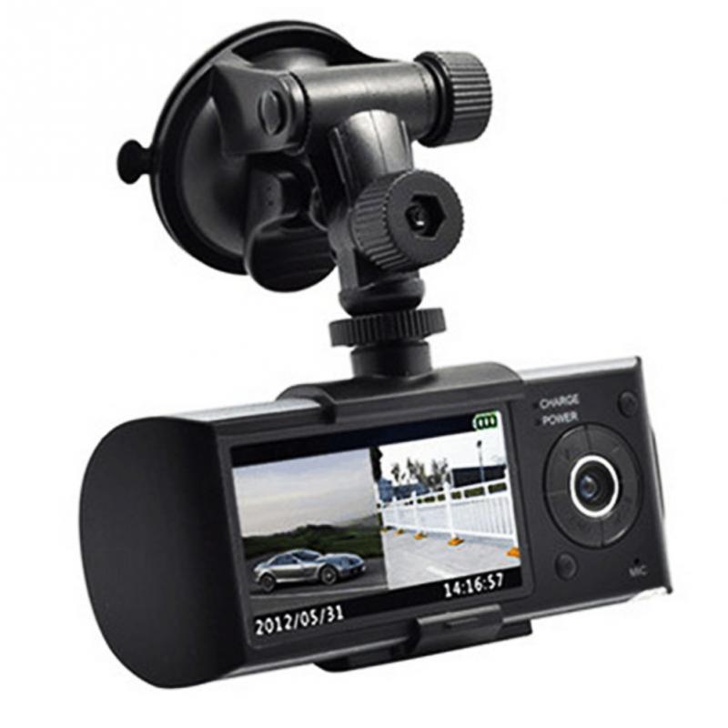 Car DVR Camera Video Recorder Dash Cam G-Sensor GPS Dual Lens